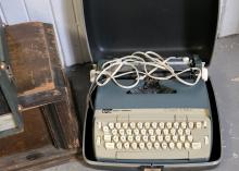 VINTAGE RECORD PLAYER, ETC.