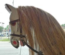 EXCEPTIONAL WOODEN ROCKING HORSE