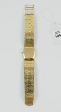 GOLD WRISTWATCH & BRACELET