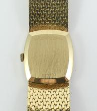 GOLD WRISTWATCH & BRACELET