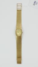 GOLD WRISTWATCH & BRACELET