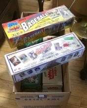SIX BOXES OF BASEBALL CARDS