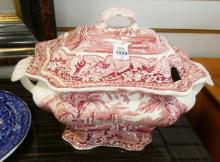 MASON'S TUREEN AND TWO PLATES