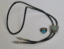 NAVAJO RING AND LANYARD