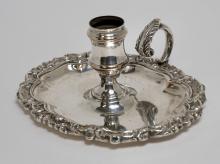 SHEFFIELD PLATE CANDLESTICK