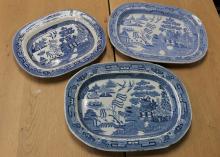 BLUE & WHITE PLATTERS