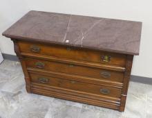 VICTORIAN MARBLE TOP DRESSER