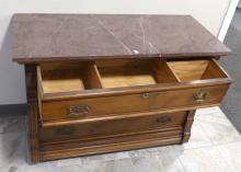 VICTORIAN MARBLE TOP DRESSER