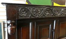 CHARLES II 17TH CENTURY OAK COURT CUPBOARD