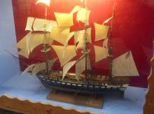 LARGE MODEL SHIP DISPLAY