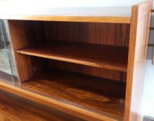 ROSEWOOD CREDENZA WITH HUTCH TOP