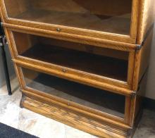 STACKING OAK BARRISTER'S BOOKCASE