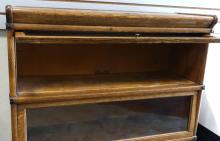STACKING OAK BARRISTER'S BOOKCASE