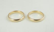 PAIR GOLD BANDS