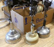 BOX LOT OF KEROSENE LAMPS