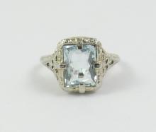 ANTIQUE AQUAMARINE RING