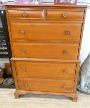 1950'S MAPLE CHEST OF DRAWERS