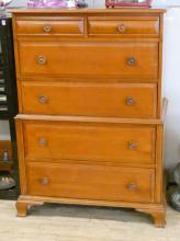 1950'S MAPLE CHEST OF DRAWERS