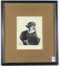 REMBRANDT PORTRAIT ETCHING