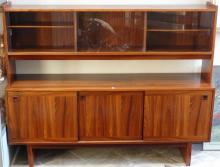 ROSEWOOD CREDENZA WITH HUTCH TOP