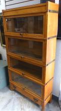 STACKING OAK BARRISTER'S BOOKCASE