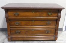 VICTORIAN MARBLE TOP DRESSER