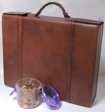 ATTACHE CASE AND PENNIES