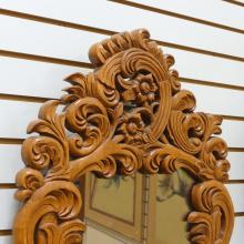 PAIR RICHLY CARVED WALL MIRRORS