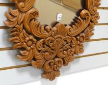 PAIR RICHLY CARVED WALL MIRRORS