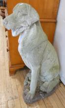 LARGE CEMENT "DOG" GARDEN ORNAMENT