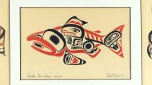 SET OF THREE BILL REID PRINTS IN FRAME