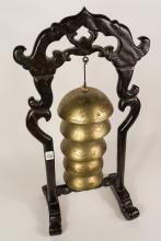 ASIAN TEMPLE BELLS ON STAND