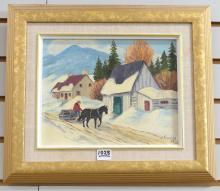 FRAMED OIL PAINTING THE FINAL AUCTION OF 2023 Online Auction   1028 7 