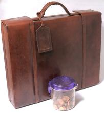 ATTACHE CASE AND PENNIES