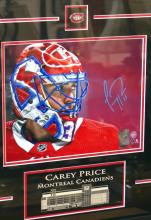 AUTOGRAPHED CAREY PRICE PRINT