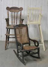 HIGH CHAIRS AND ROCKER