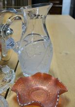 SILVER PLATE AND GLASS
