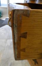 MARBLE TOP CONSOLE CABINET