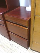 DANISH MAHOGANY CREDENZA WITH HUTCH AND FILE CABINET