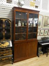 VICTORIAN BOOKCASE CABINET