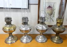 FOUR ALADDIN OIL LAMPS
