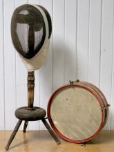 FENCING MASK AND DRUM