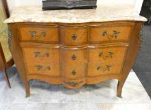 MARBLE TOP CONSOLE CABINET