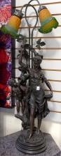 ART NOUVEAU STYLE FIGURAL LAMP