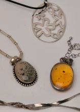 STERLING PENDANTS AND CHAINS