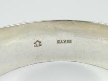 HEAVY SILVER BANGLE BRACELET