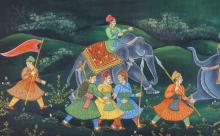 TRADITIONAL INDIAN/MOGUL SCHOOL PAINTING