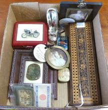 SMALL BOX LOT OF CURIOS