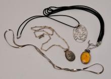 STERLING PENDANTS AND CHAINS