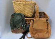 LEATHER BACKPACK, ETC.